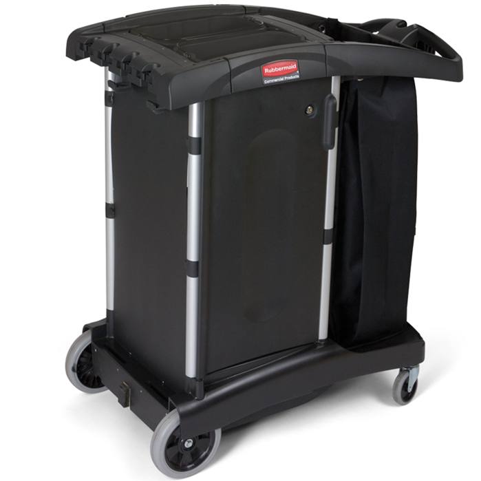 Rubbermaid Executive Series 9t77 Turndown Housekeeping Cart   Janitor Cart