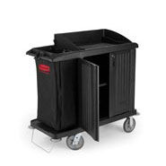 Rubbermaid Executive FG6192 Compact Housekeeping Cart with Doors,