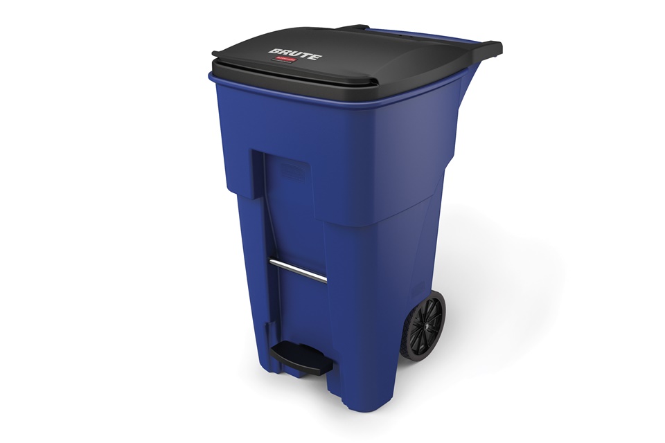 Rubbermaid Commercial Products Brute Step-On Rollout Trash/Garbage