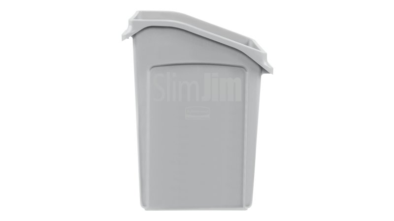 Rubbermaid Commercial Products Slim Jim 23 Gal. Gray Vented Trash