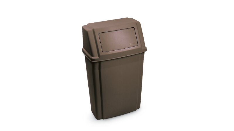 Rubbermaid® Commercial Slim Jim Wall-Mounted Container, 15 gal